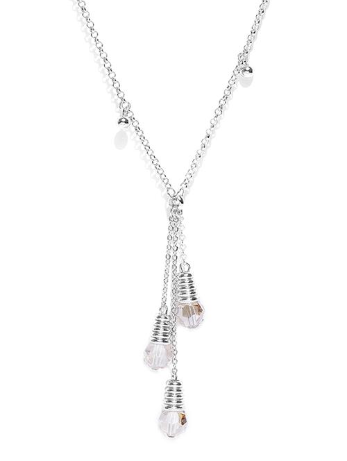 beige crystal pendant - 15932084 - Standard Image - 1