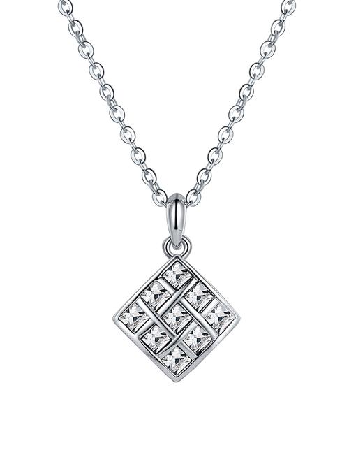 silver crystal pendant - 15932098 - Standard Image - 1