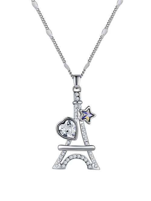 silver crystal pendant - 15932103 - Standard Image - 1