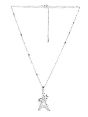 silver crystal pendant - 15932103 - Standard Image - 2