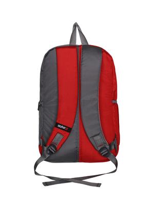 red and grey polyester backpack - 15932117 - Standard Image - 2