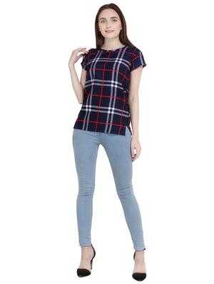 short sleeved checkered top - 15932228 - Standard Image - 4