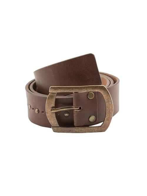 brown leather belt - 15932241 - Standard Image - 1