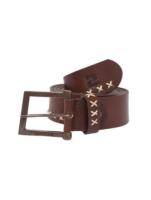 brown leather belt - 15932267 - Standard Image - 1