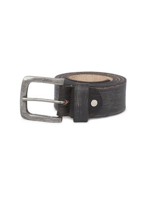 charcoal leather belt - 15932279 - Standard Image - 2