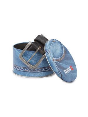 charcoal leather belt - 15932279 - Standard Image - 4
