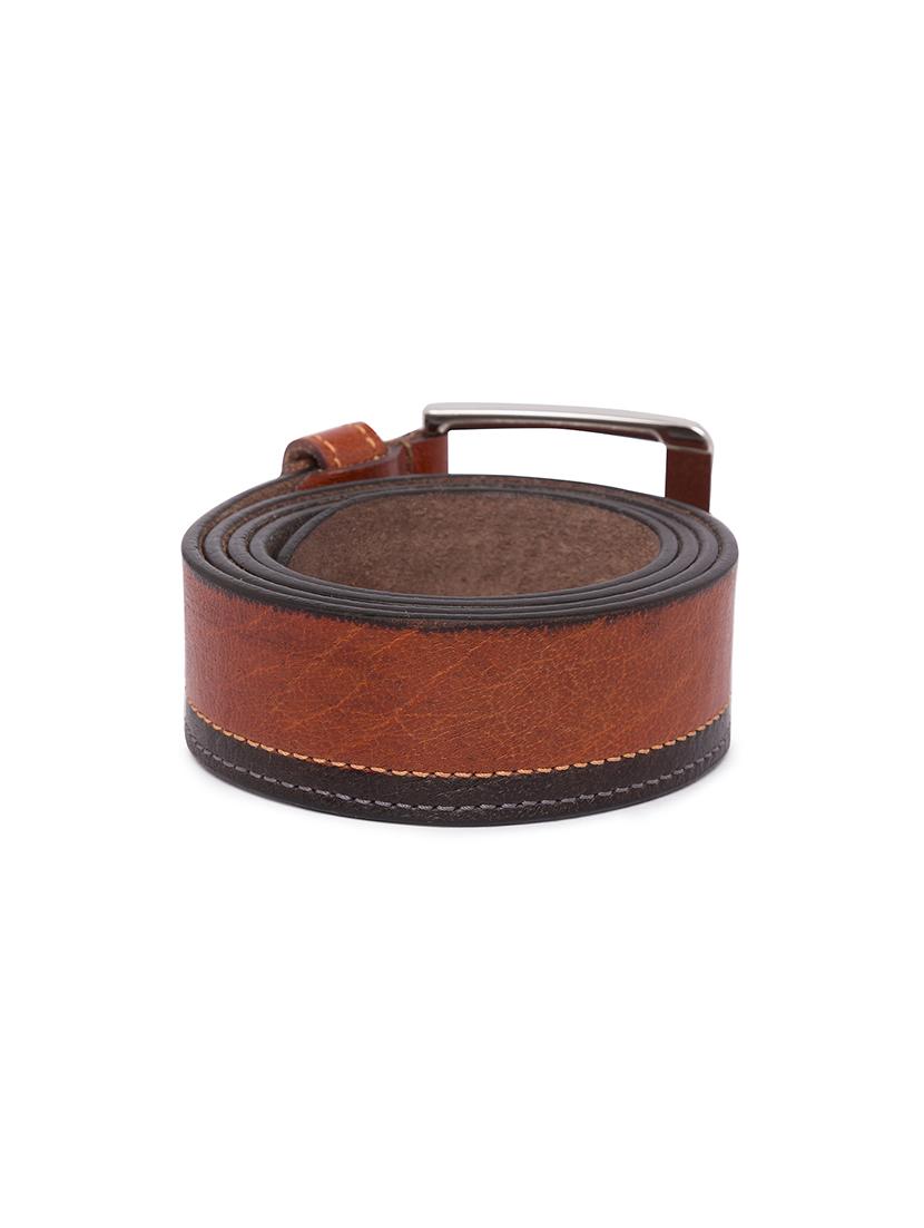 brown leather belt - 15932347 - Zoom Image - 3