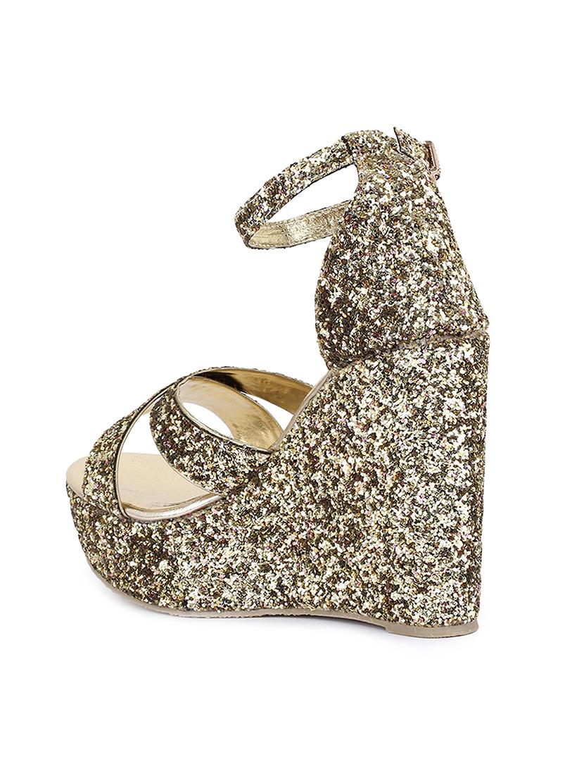 gold platforms wedges - 15932356 - Zoom Image - 3