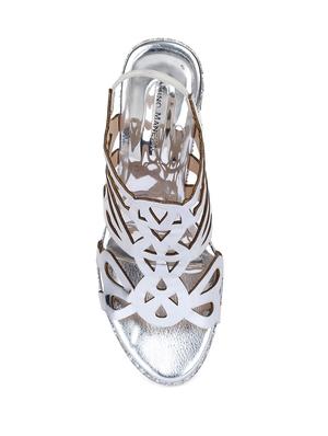 silver back strap sandals - 15932360 - Standard Image - 4