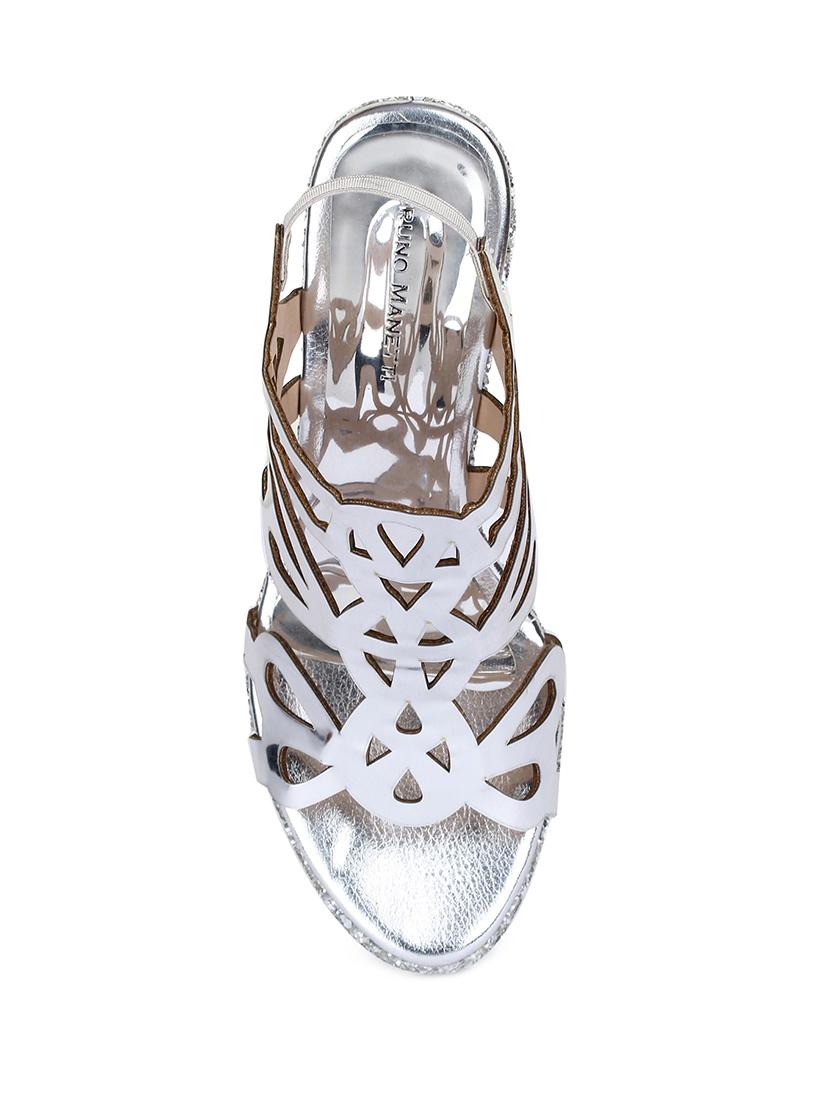 silver back strap sandals - 15932360 - Zoom Image - 4