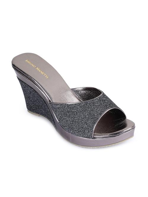 grey slip on wedges - 15932364 - Standard Image - 1