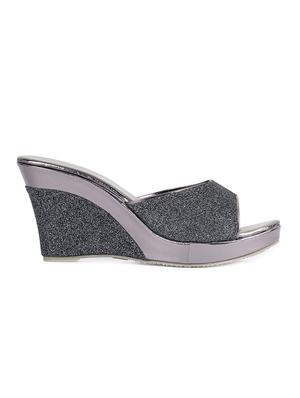 grey slip on wedges - 15932364 - Standard Image - 2