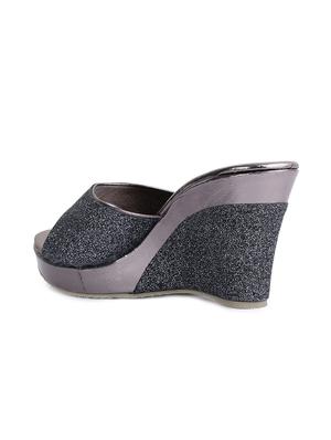 grey slip on wedges - 15932364 - Standard Image - 3