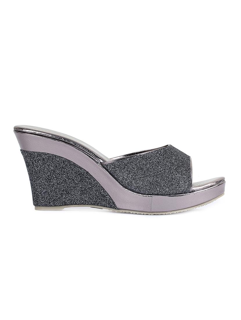 grey slip on wedges - 15932364 - Zoom Image - 2
