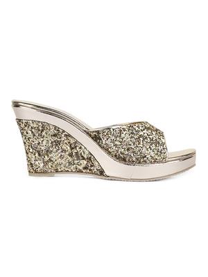 gold slip on wedges - 15932368 - Standard Image - 2