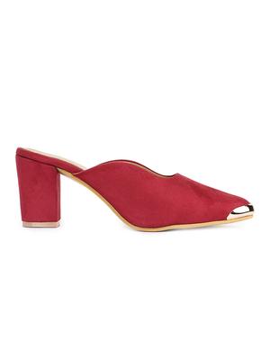 red slip on mules - 15932373 - Standard Image - 2