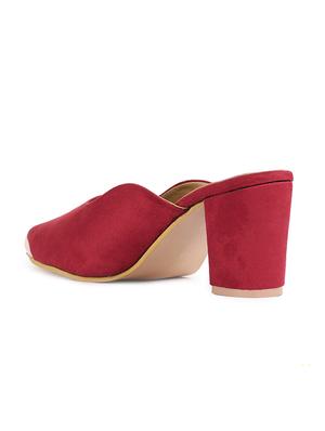 red slip on mules - 15932373 - Standard Image - 3