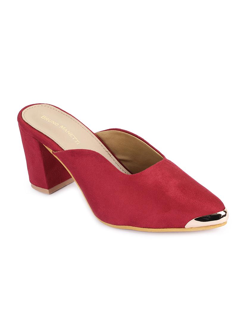 red slip on mules - 15932373 - Zoom Image - 1