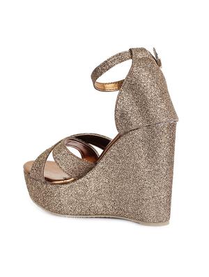 metallic platforms wedges - 15932375 - Standard Image - 3