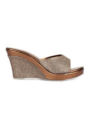 brown slip on wedges - 15932376 - Standard Image - 2
