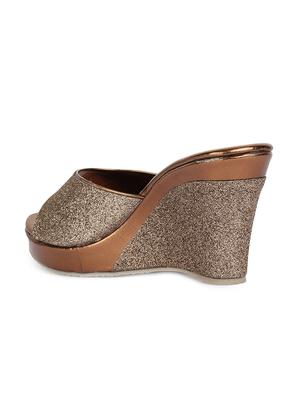 brown slip on wedges - 15932376 - Standard Image - 3