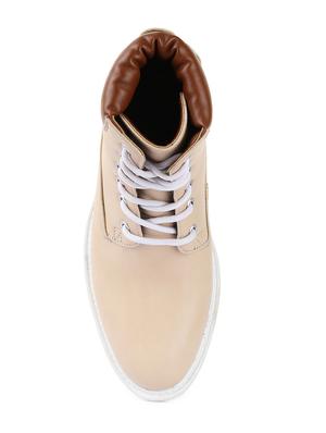 beige leatherette ankle boots - 15932377 - Standard Image - 4