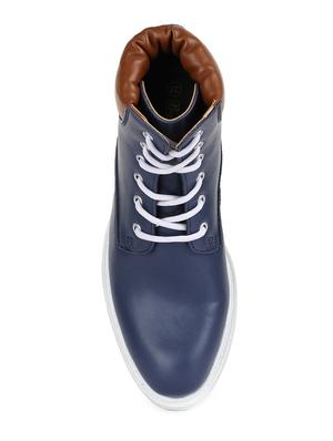 blue faux leather ankle boots - 15932379 - Standard Image - 4