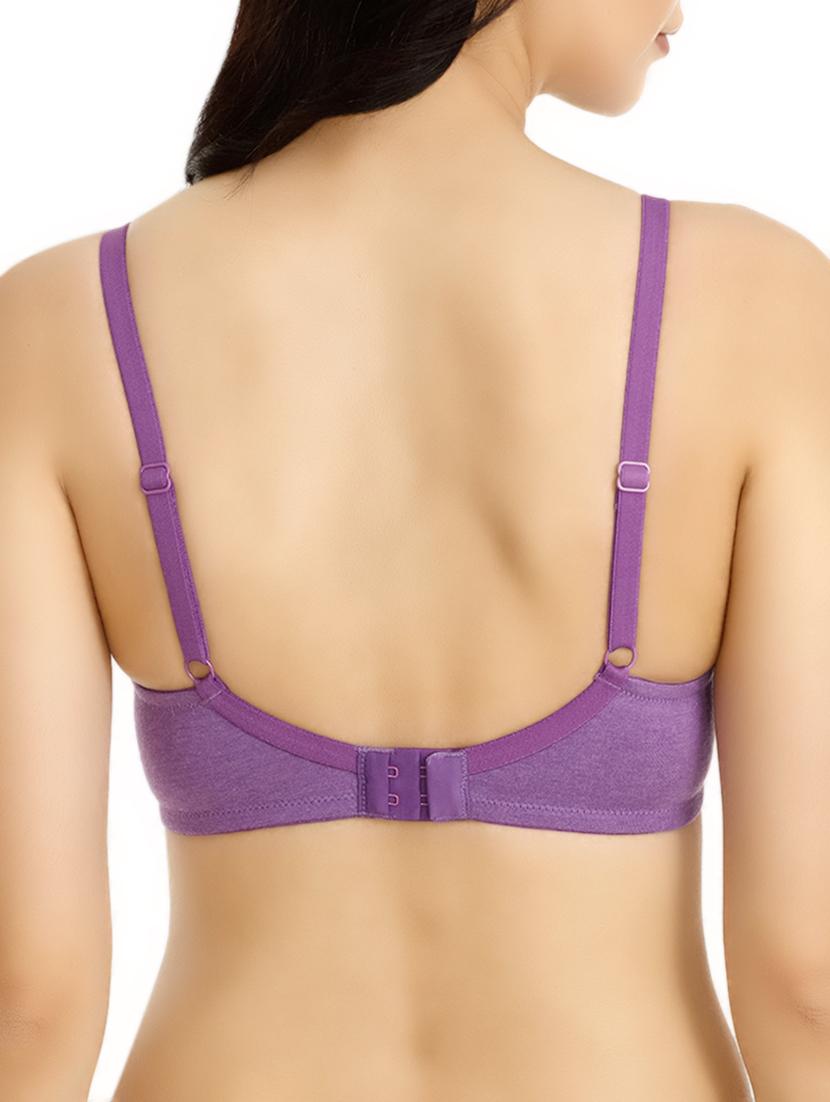 bow patch solid bra - 15932406 - Zoom Image - 3