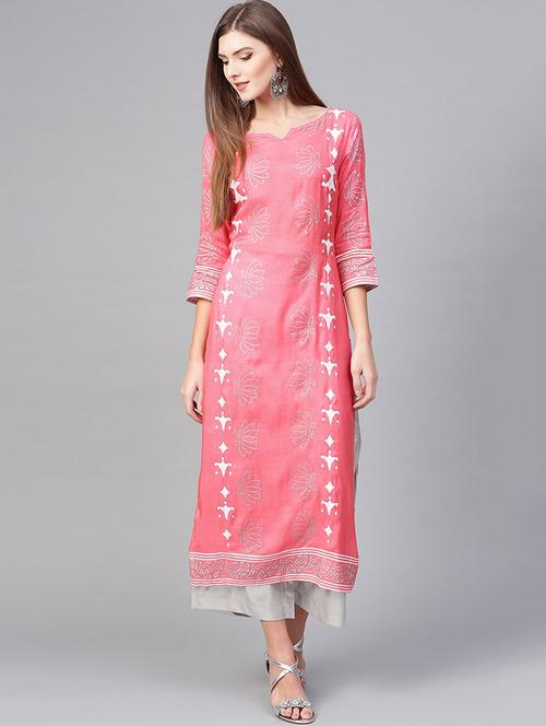 straight printed kurta - 15932511 - Very Small Image - 1