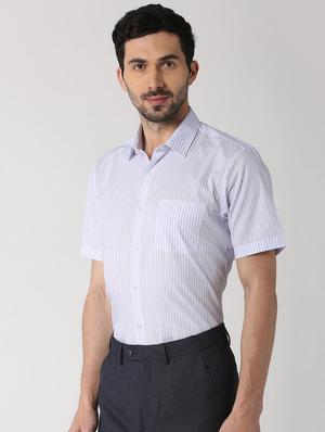 blue cotton formal shirt - 15932695 - Standard Image - 2