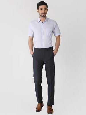blue cotton formal shirt - 15932695 - Standard Image - 4