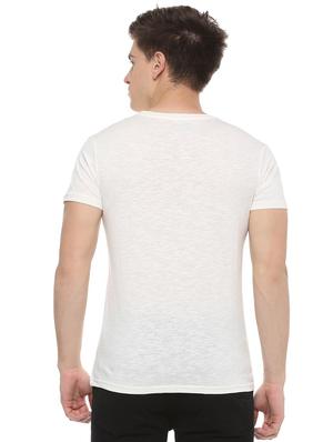 white typographic t-shirt - 15932720 - Standard Image - 2