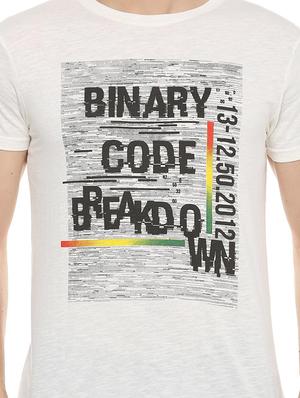 white typographic t-shirt - 15932720 - Standard Image - 4
