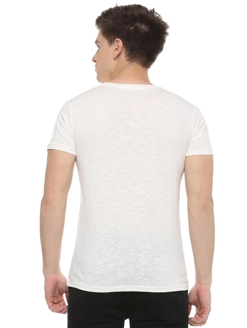 white typographic t-shirt - 15932720 - Zoom Image - 2