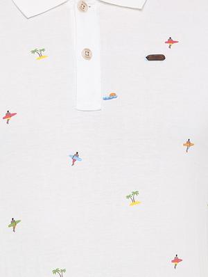 white printed all over print t-shirt - 15932738 - Standard Image - 4