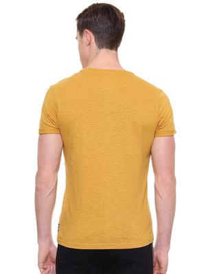 yellow typographic t-shirt - 15932741 - Standard Image - 2