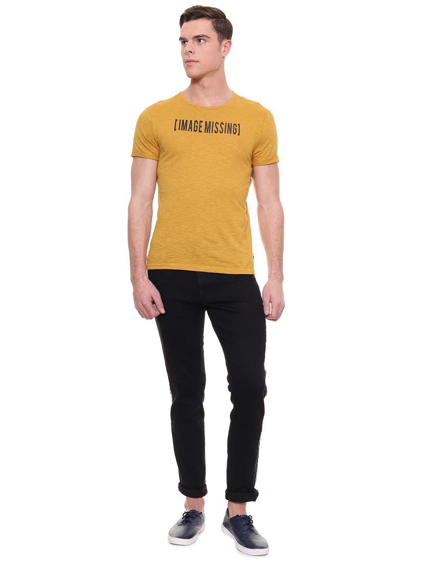 yellow typographic t-shirt - 15932741 - Zoom Image - 3