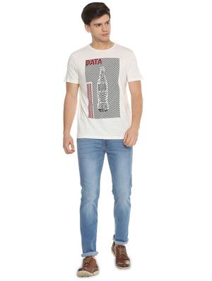 white printed t-shirt - 15932746 - Standard Image - 3
