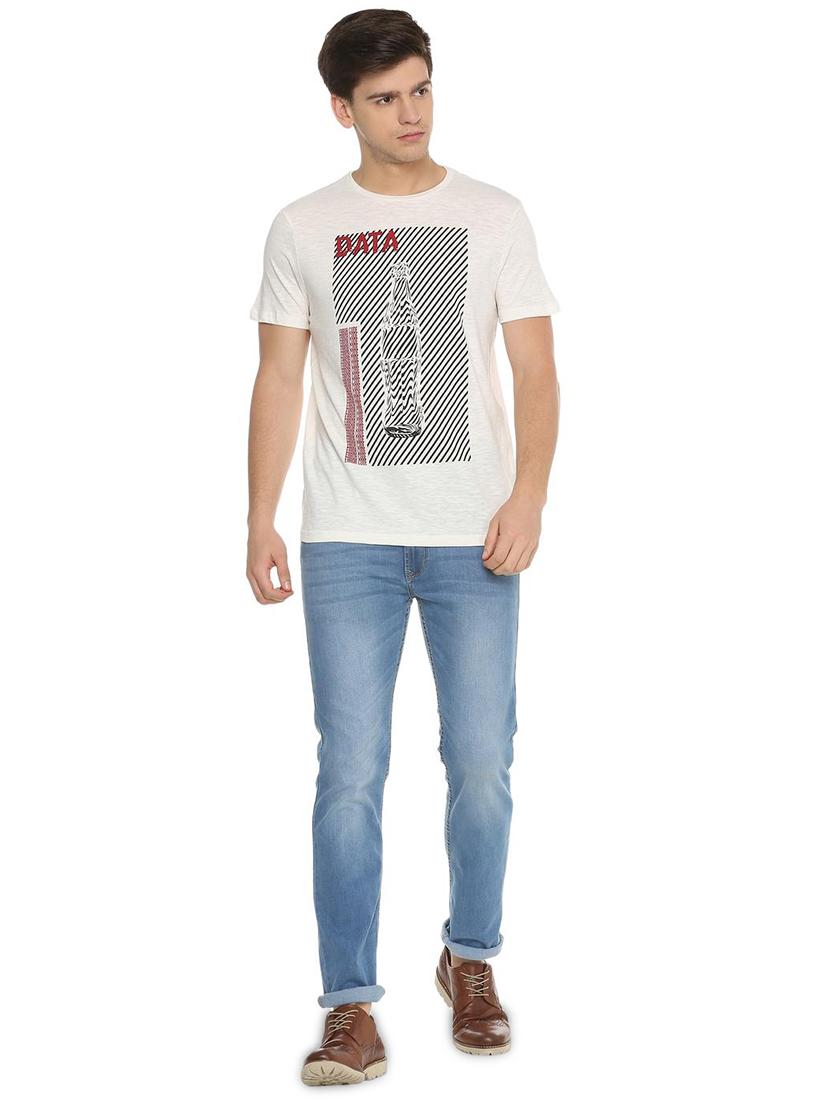 white printed t-shirt - 15932746 - Zoom Image - 3