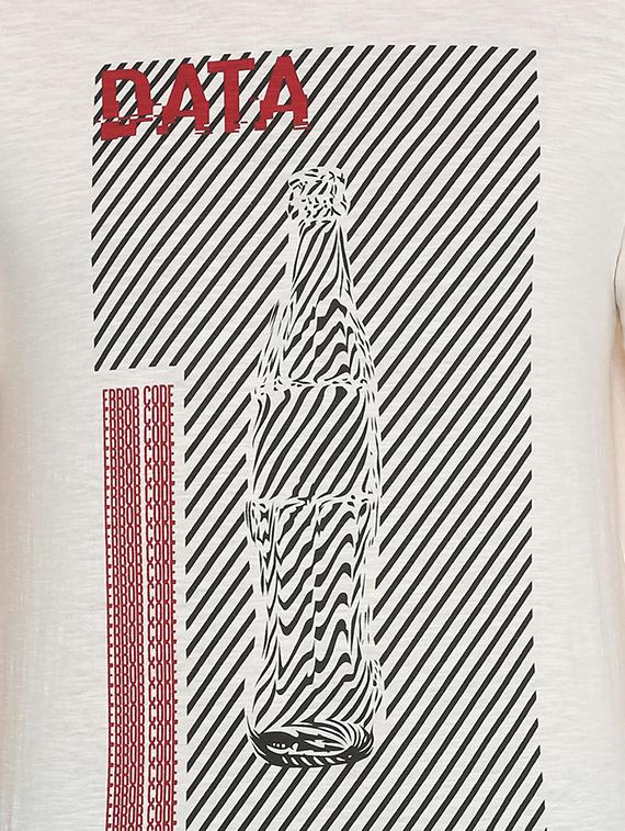 white printed t-shirt - 15932746 - Zoom Image - 4