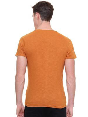 brown front print t-shirt - 15932747 - Standard Image - 2