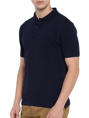 navy blue polyester polo t-shirt - 15932788 - Standard Image - 2