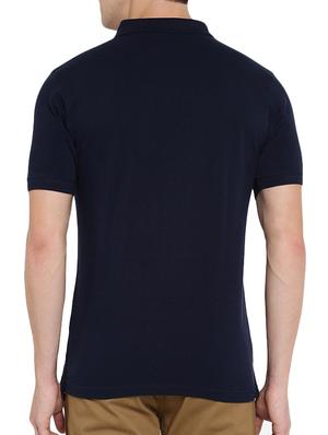 navy blue polyester polo t-shirt - 15932788 - Standard Image - 3