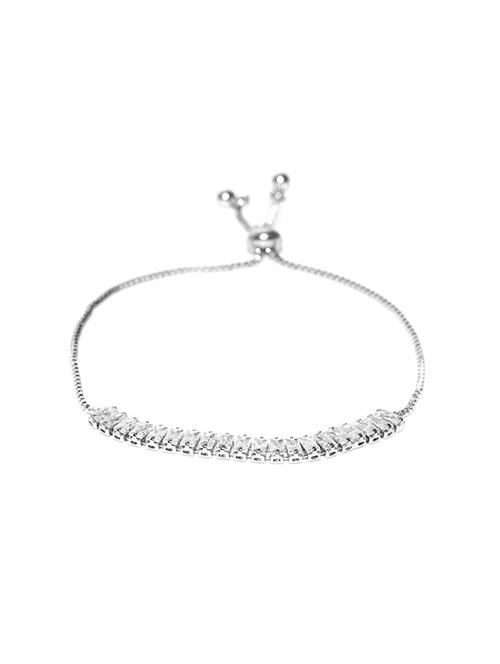 silver metal bangle bracelet - 15932820 - Standard Image - 1