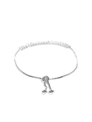 silver metal bangle bracelet - 15932820 - Standard Image - 2