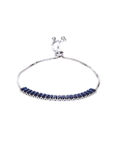 blue metal bangle bracelet - 15932821 - Standard Image - 1