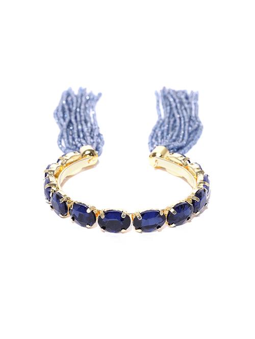 blue metal bangle bracelet - 15932825 - Standard Image - 1