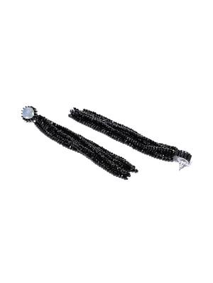 black brass drop earring - 15932855 - Standard Image - 2