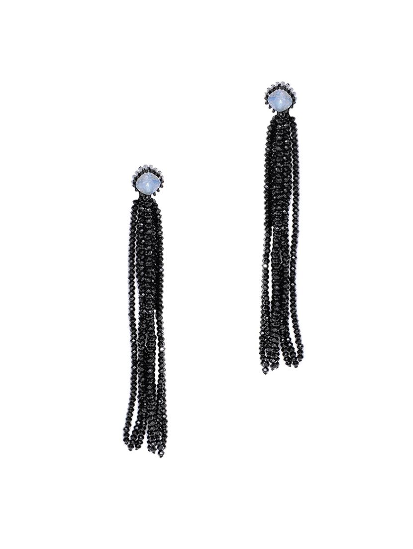 black brass drop earring - 15932855 - Zoom Image - 1