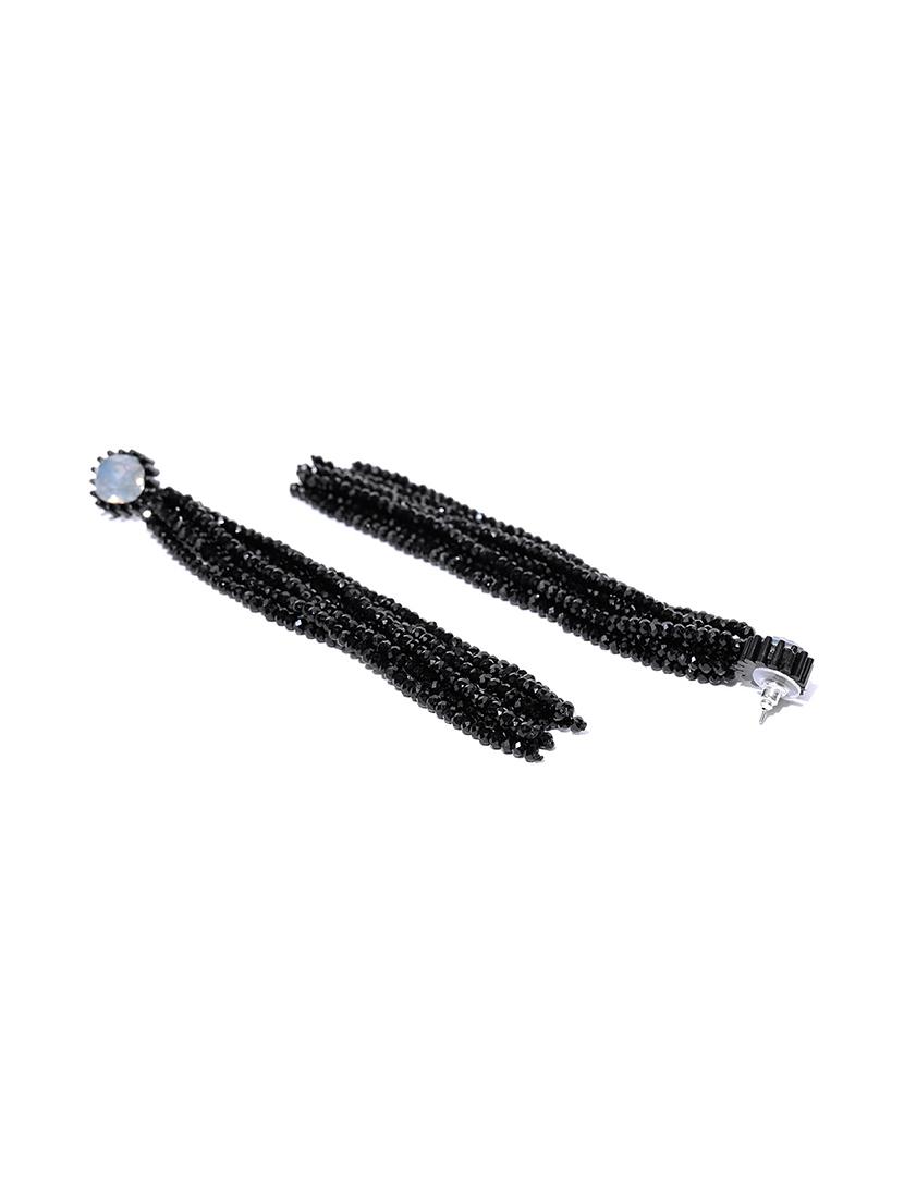 black brass drop earring - 15932855 - Zoom Image - 2